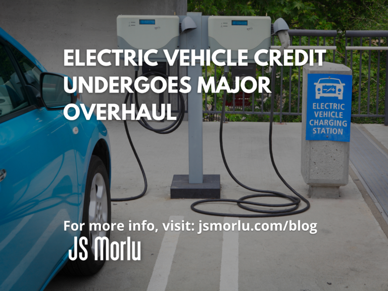 A blue electric vehicle refuels with clean energy at a public charging station - electric vehicle credit