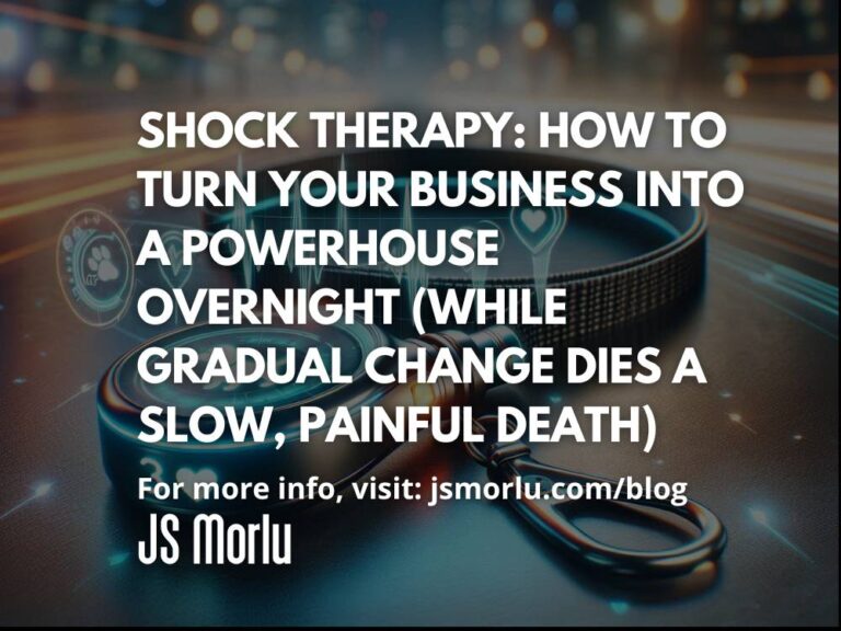 Shock Therapy: How to Turn Your Business into a Powerhouse Overnight (While Gradual Change Dies a Slow, Painful Death)
