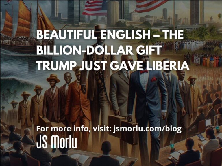 “Beautiful English” – The Billion-Dollar Gift Trump Just Gave Liberia