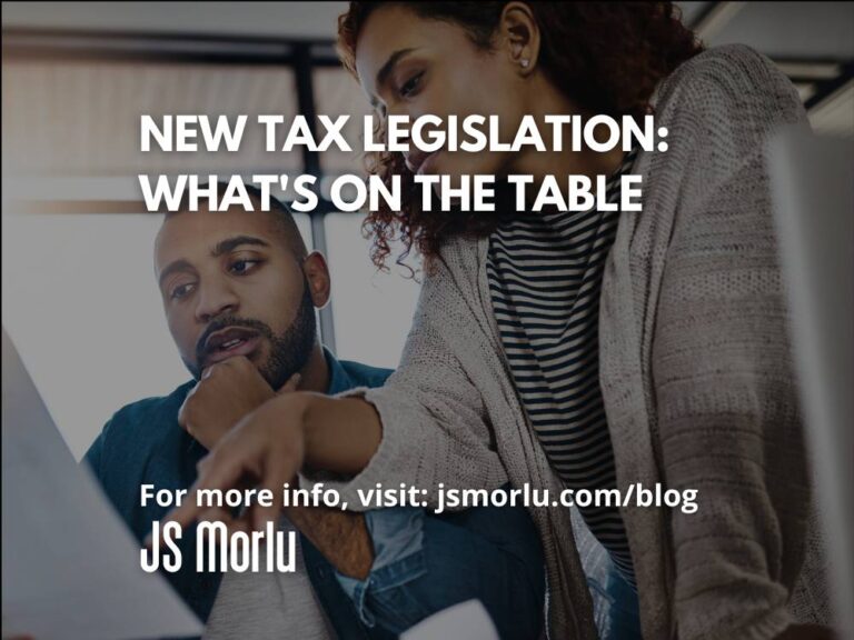 New Tax Legislation: What's on the Table