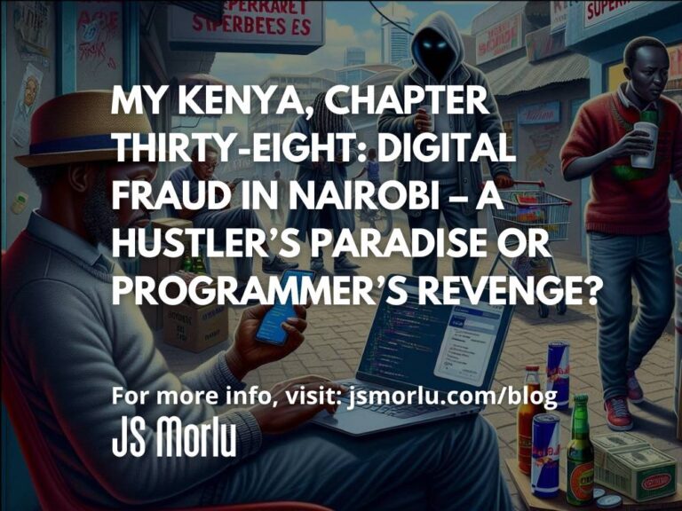 My Kenya, Chapter Thirty-Eight: Digital Fraud in Nairobi – A Hustler’s Paradise or Programmer’s Revenge?