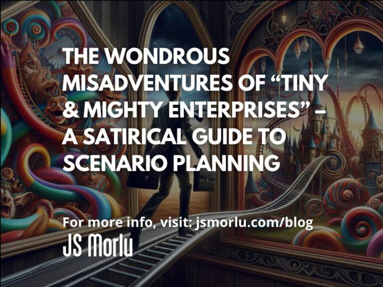 The Wondrous Misadventures of “Tiny & Mighty Enterprises” – A Satirical Guide to Scenario Planning