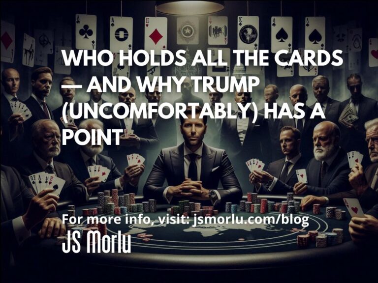 Who Holds All the Cards — And Why Trump (Uncomfortably) Has a Point