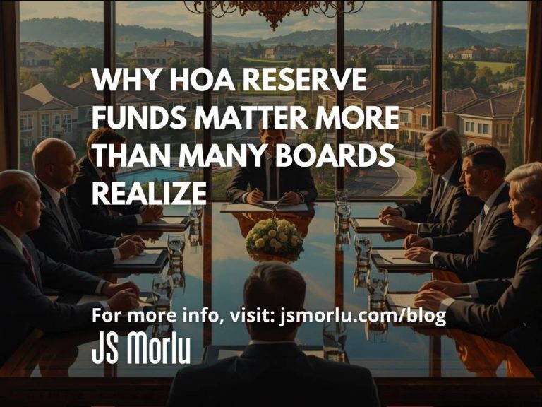 Why HOA Reserve Funds Matter More Than Many Boards Realize