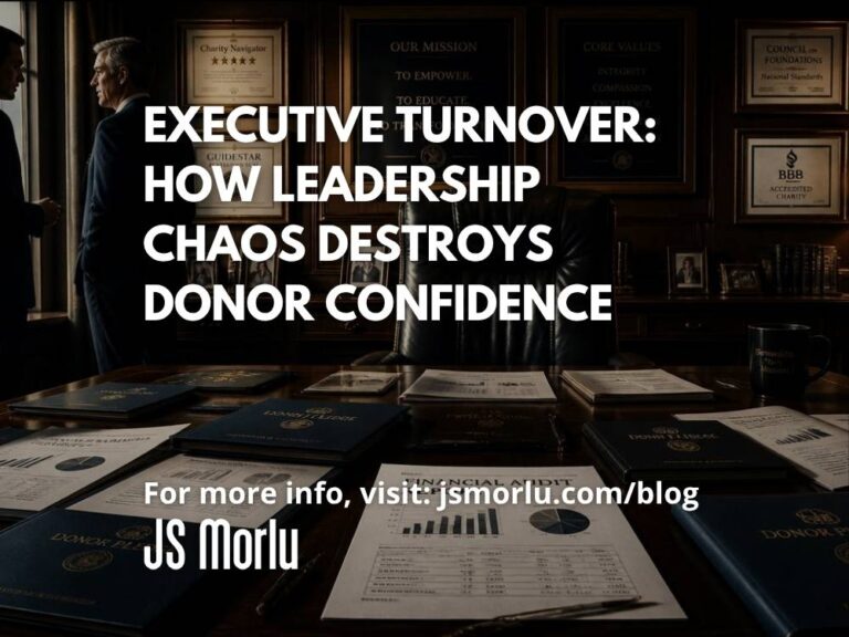 Executive Turnover: How Leadership Chaos Destroys Donor Confidence