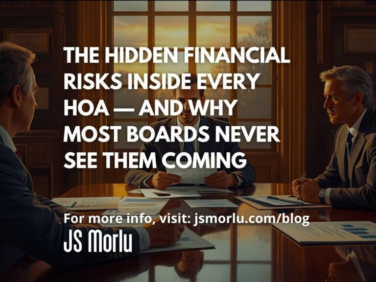 The Hidden Financial Risks Inside Every HOA — And Why Most Boards Never See Them Coming