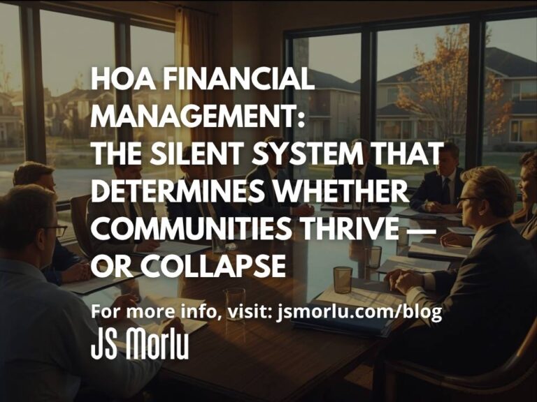 HOA Financial Management: The Silent System That Determines Whether Communities Thrive — or Collapse