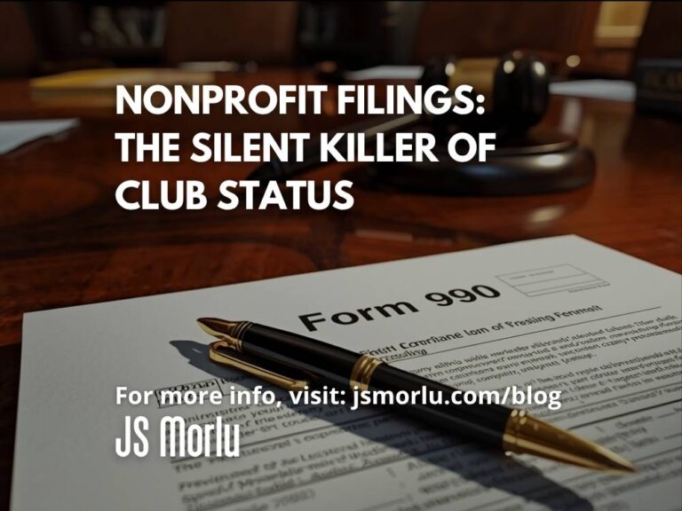 Nonprofit Filings: The Silent Killer of Club Status