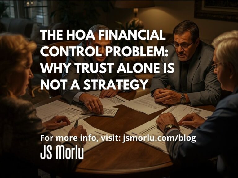 The HOA Financial Control Problem: Why Trust Alone Is Not a Strategy