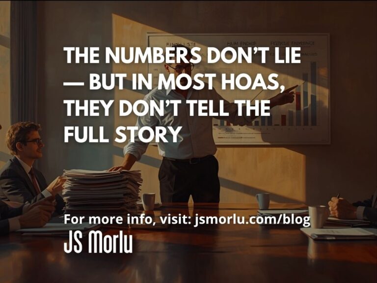 The Numbers Don’t Lie — But In Most HOAs, They Don’t Tell the Full Story