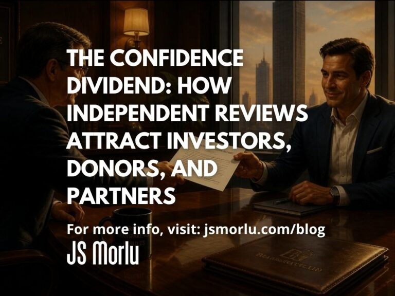 The Confidence Dividend: How Independent Reviews Attract Investors, Donors, and Partners