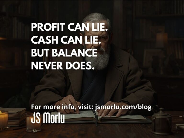 Profit Can Lie. Cash Can Lie. But Balance Never Does.