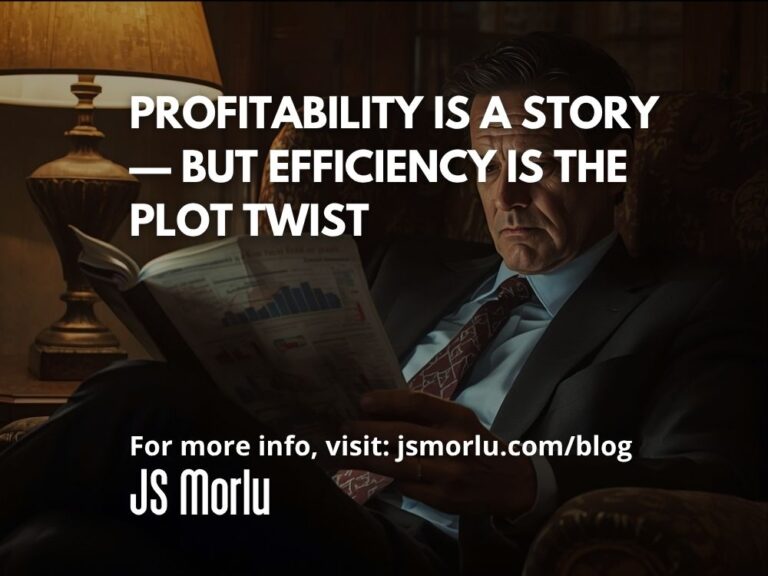 Profitability Is a Story — But Efficiency Is the Plot Twist