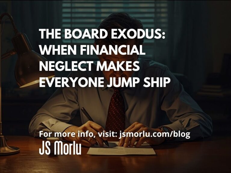 The Board Exodus: When Financial Neglect Makes Everyone Jump Ship