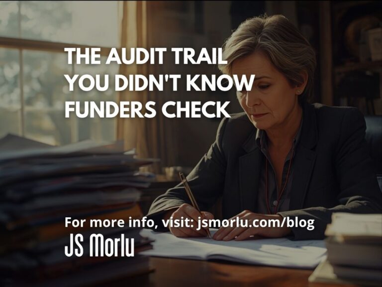 The Audit Trail You Didn't Know Funders Check