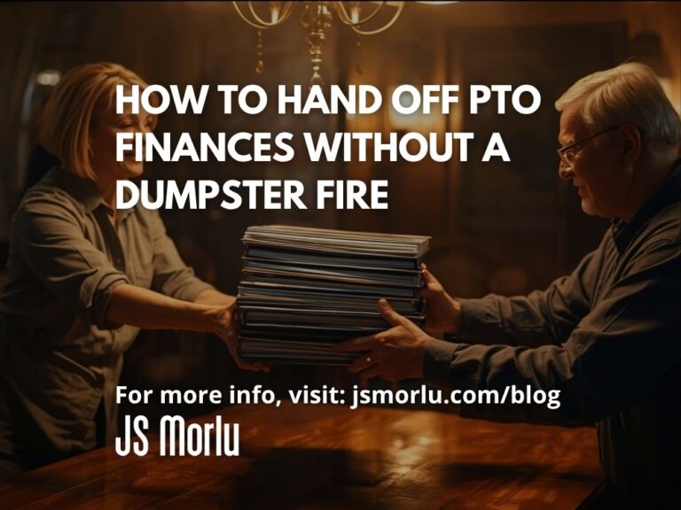 How to Hand Off PTO Finances Without a Dumpster Fire