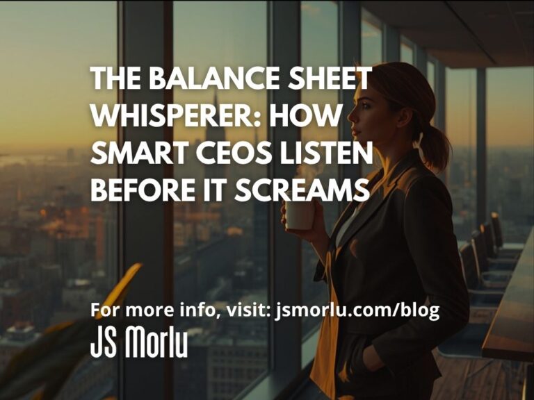 The Balance Sheet Whisperer: How Smart CEOs Listen Before It Screams