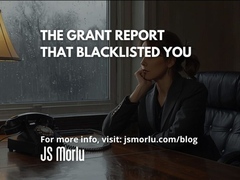 The Grant Report That Blacklisted You