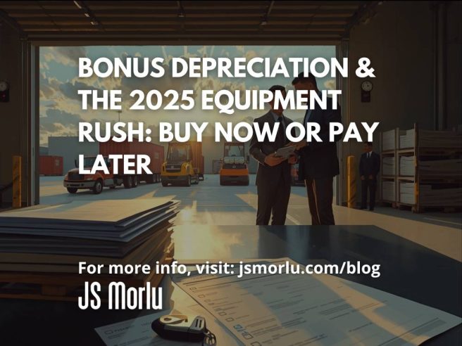 Bonus Depreciation & the 2025 Equipment Rush: Buy Now or Pay Later