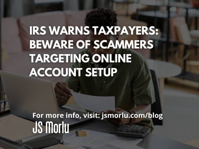 taxpayer online account A man sitting at a desk with a laptop and papers - Taxpayer Beware / Online Account Setup