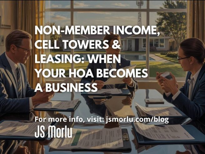 Non-Member Income, Cell Towers & Leasing: When Your HOA Becomes a Business