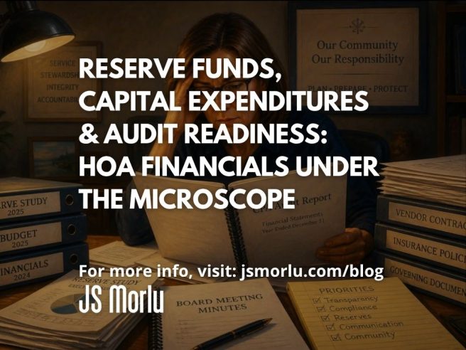 Reserve Funds, Capital Expenditures & Audit Readiness: HOA Financials Under the Microscope