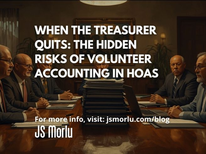 When the Treasurer Quits: The Hidden Risks of Volunteer Accounting in HOAs