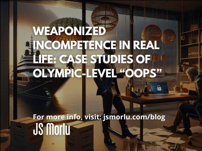 Weaponized Incompetence in Real Life Weaponized Incompetence in Real Life: Case Studies of Olympic-Level “Oops”